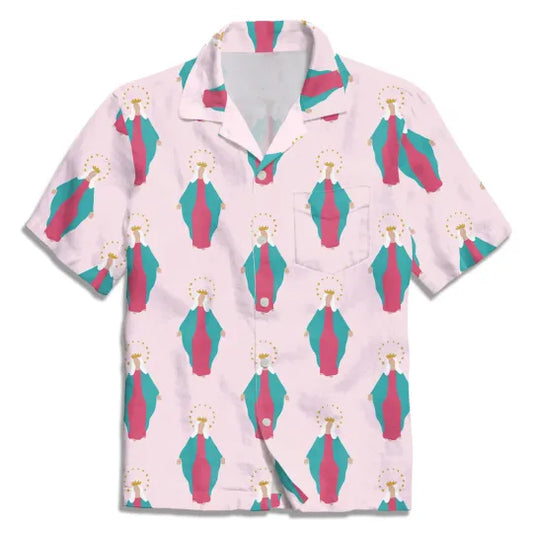 UniJames Pink Light Christian Hawaiian Shirt