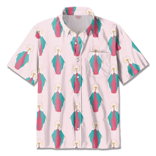 UniJames Pink Light Christian Hawaiian Shirt