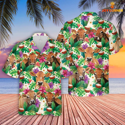 Unique Jersey Summer Floral 3D Hawaiian Shirt