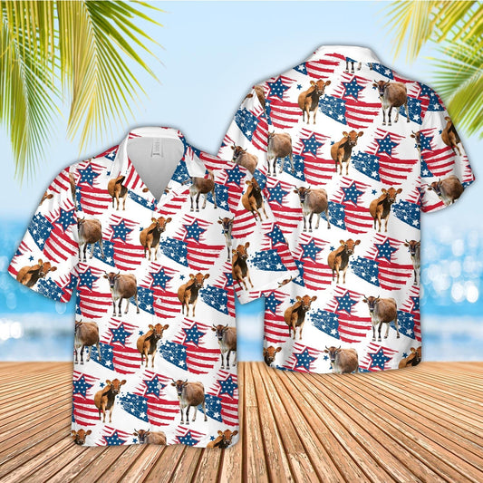 Unique Jersey Happy Flag 3D Hawaiian Shirt