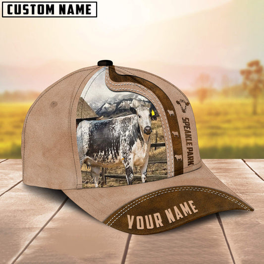 Uni Speckle Park Custom Name Light Brown Cap
