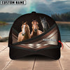 Uni Happiness Horse Customized Name Brown 3D Classic Cap