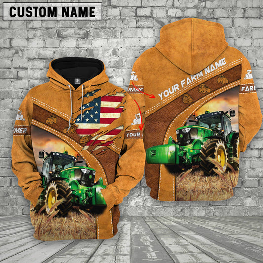 Uni Personalized Name 3D Horse Flag Hoodie