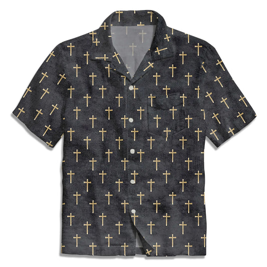 UniJames The Black Cross Christian Hawaiian Shirt
