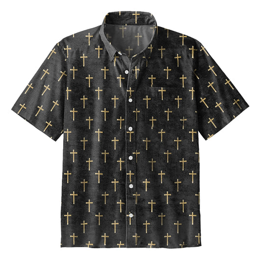 UniJames The Black Cross Christian Hawaiian Shirt