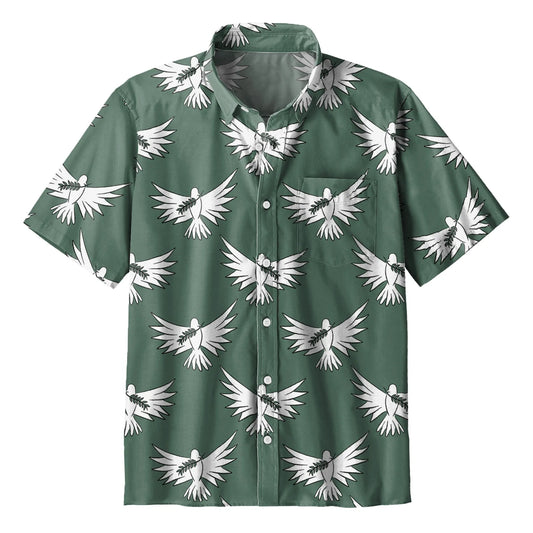 UniJames The Green Dove Christian Hawaiian Shirt