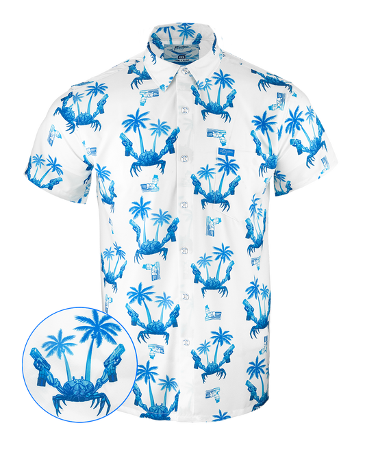 UniJames Comfort The Crab (Blue) Button Down For Men