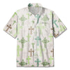 UniJames Vintage Green Cross Christian Hawaiian Shirt