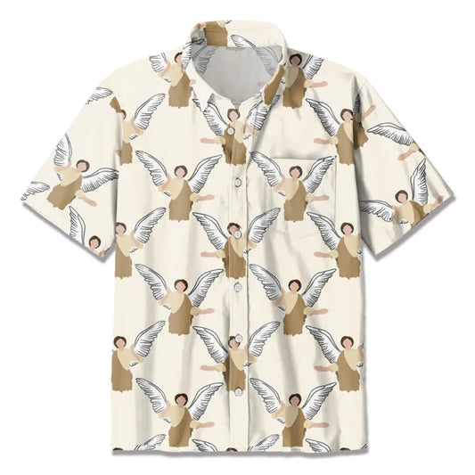 UniJames Vintage Jesus Saves Christian Hawaiian Shirt