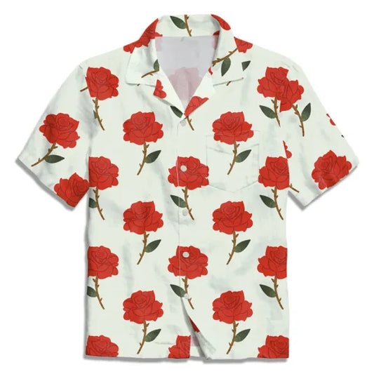 UniJames Vintage Rose Christian Hawaiian Shirt