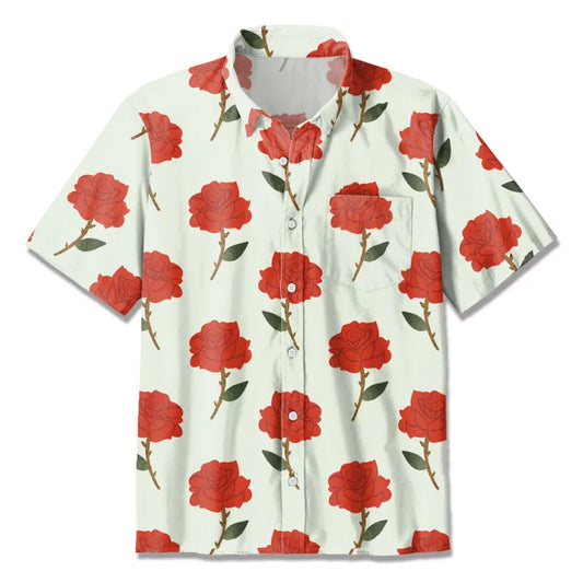 UniJames Vintage Rose Christian Hawaiian Shirt
