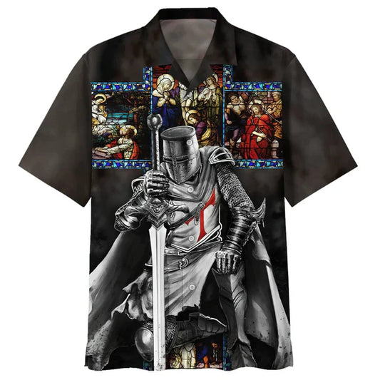 UniJames Warrior Jesus Is My God Hawaiian Shirts - Christian Hawaiian Shirt - Jesus Hawaiian Shirts