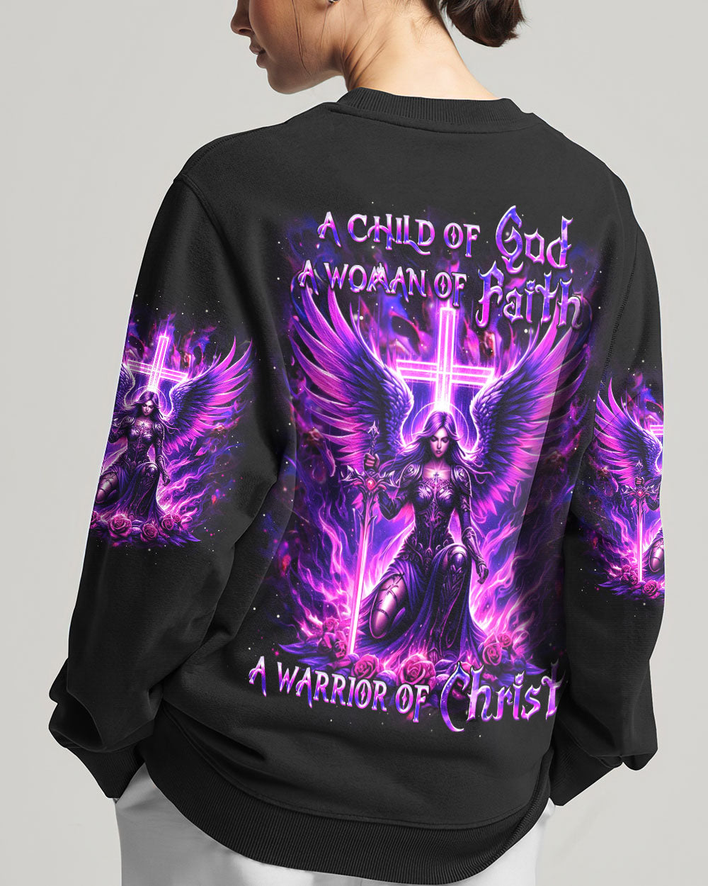 A Child Of God A Woman Of Faith Women's All Over Print Shirt - Yhdu1811243