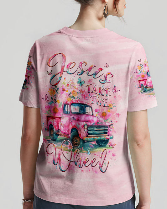 Jesus Take The Wheel Women's All Over Print Shirt - Yhlt0705244