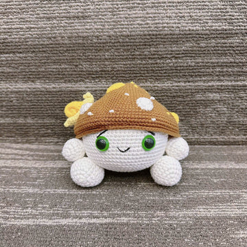 UniJames Cute Mushroom, Amanita Muscaria, Handmade Crochet