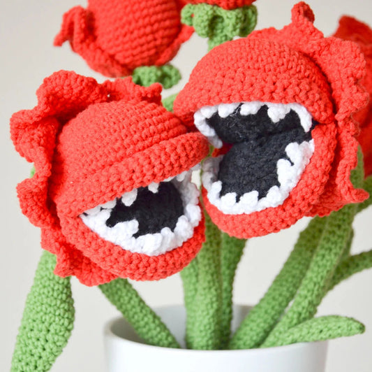 Unijames Piranha Plant & Mario Handmade Crochet