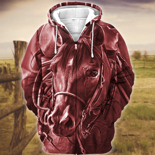 Uni Horse Art Pink Version 3D Hoodie