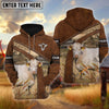 Uni Charolais Custom Name On Sleeve 3D Hoodie