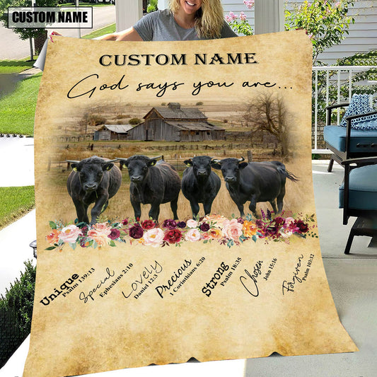 God Says You Are - Uni Personalized Name Dexter Blanket