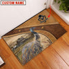 Uni Emu Personalized - Welcome Brown Doormat