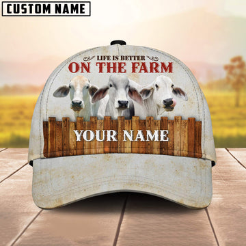 Uni Brahman Better On The Farm Customized Name Cap