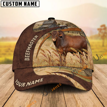 Uni Beefmaster Brown Premium Customized Name Cap