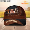 Uni Shorthorn Happiness Zipper Pattern Customized Name Cap