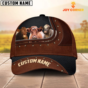 Uni Shorthorn Happiness Zipper Pattern Customized Name Cap