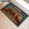 Uni Highland Wipe Your Hooves Custom Name Doormat