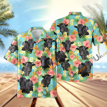 Uni Dexter Tropical Plants Leaves 3D Hawaiian Shirt