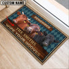 Uni Dexter Wipe Your Hooves Custom Name Doormat