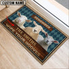 Uni Sheep Wipe Your Hooves Custom Name Doormat