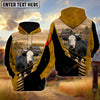 Uni Lucky Black Baldy On Farm Personalized Name Hoodie