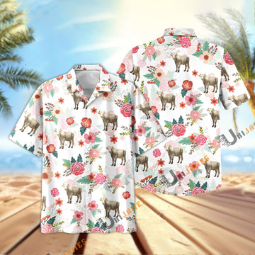 Uni Charolais Fresh Summer 3D Hawaiian Shirt