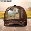 Uni Charolais Customized Name Leather Pattern Cap