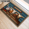Uni Texas Longhorn Wipe Your Hooves Custom Name Doormat