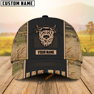 Uni Highland Cattle Customized Name Cap