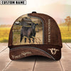 Uni Sim Angus 2 Customized Name Leather Pattern Cap