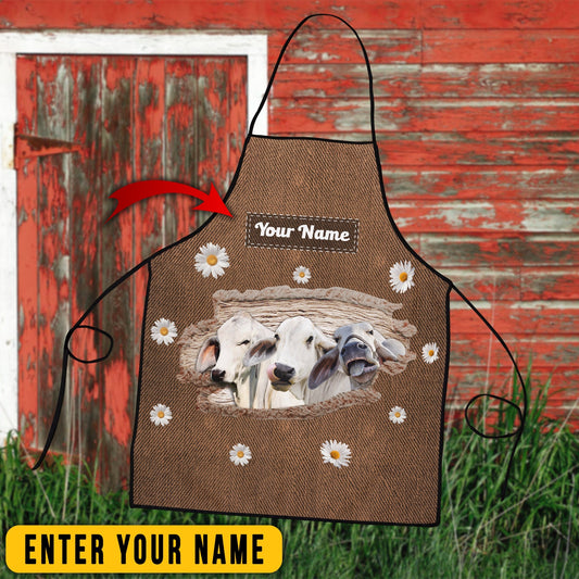 Uni Personalized Name Brahman Happiness 3D Apron