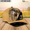 Uni Shorthorn Cattle Black & Yellow Personalized Name Cap