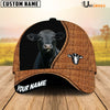 Uni Black Angus Rattan Pattern Customized Name Cap
