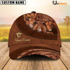 Uni Red Angus Farming Life Customized Name Cap