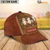 Uni Simmental Happy Face Cattle Customized Name Cap