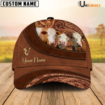 Uni Simmental Farming Life Customized Name Cap