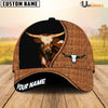Uni Texas Longhorn Rattan Pattern Customized Name Cap