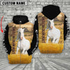Uni Personalized Name American Cream Draft Horse House On The Farm 3D Hoodie