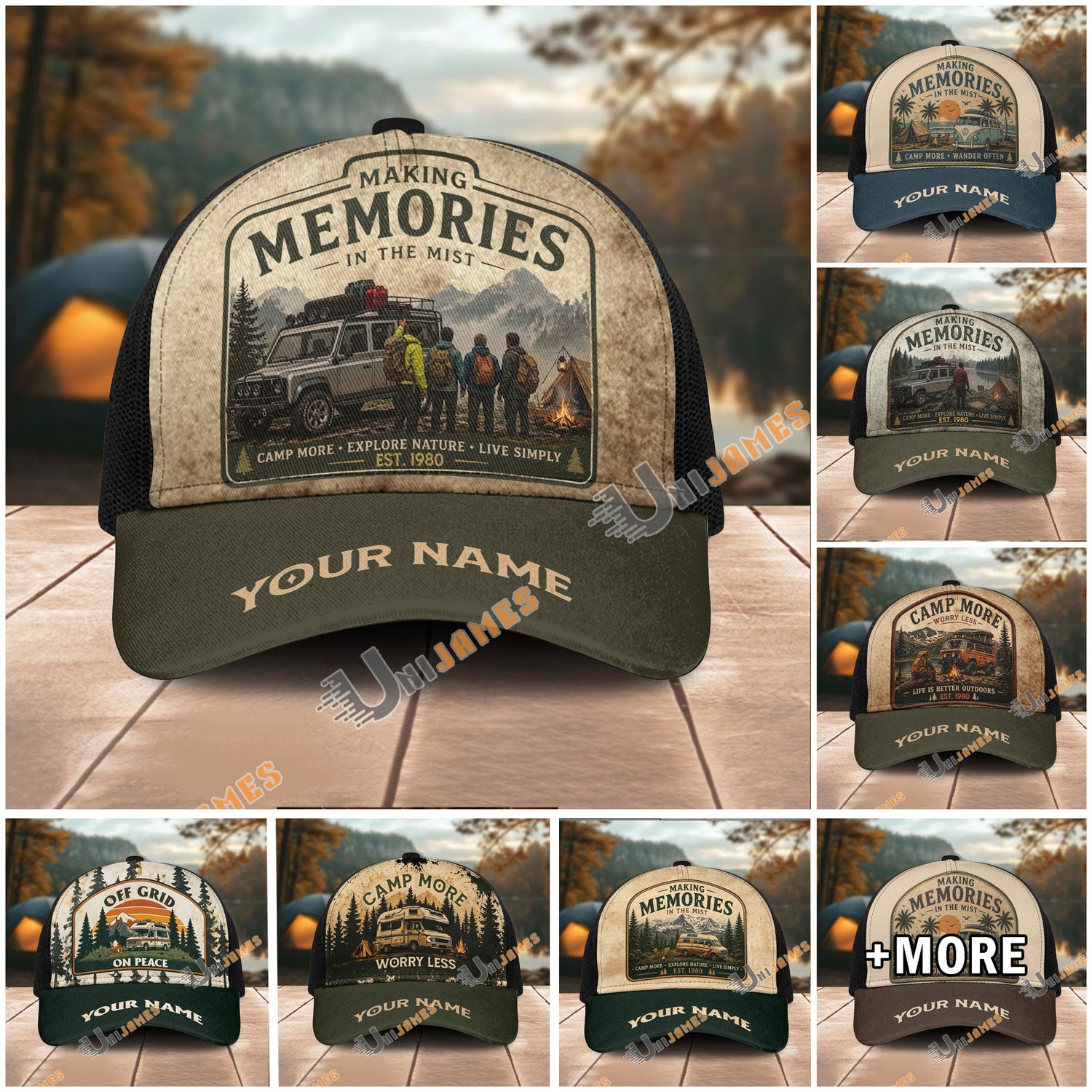 Camping Cap Collection