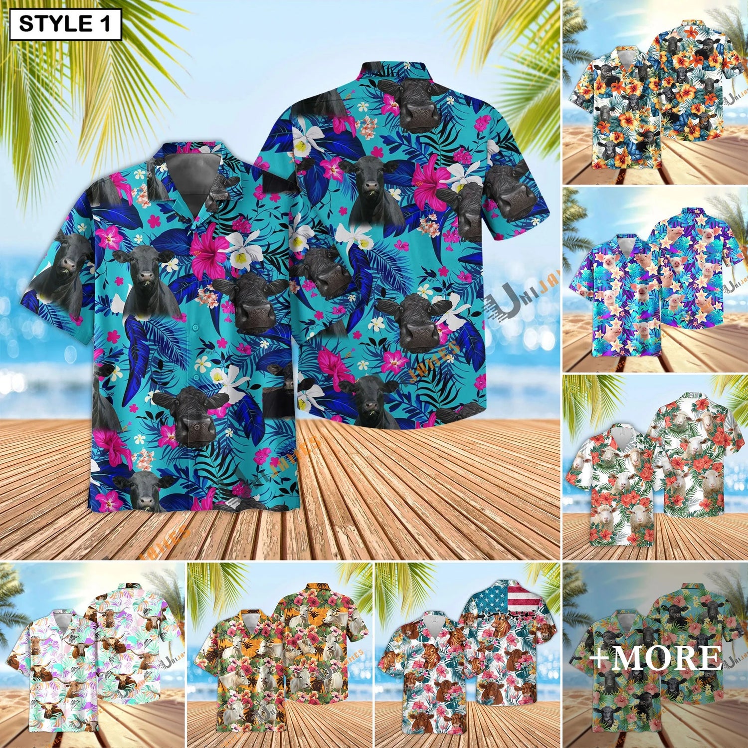Uni Cattle Hawaiian Shirt