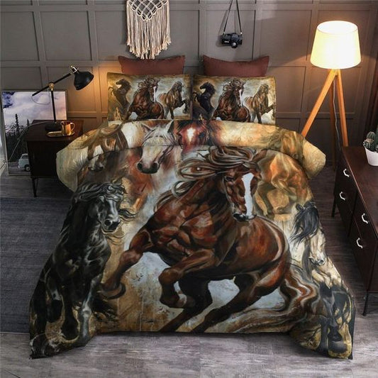UniJames Horse Hunter's Camouflage Bedding Set