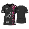 Uni Personalized Name Pink Pattern Baking Uniform Pattern 3D Shirt [Non-Workwear]